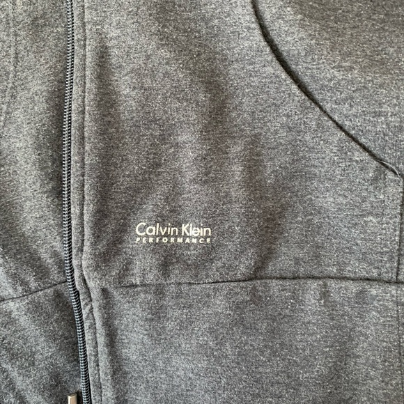 Calvin Klein Performance Sports Hoodie with front Tie Bow Front Zipper L - Picture 3 of 7